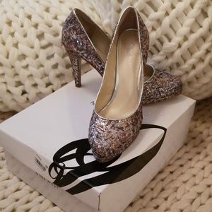 Nine West Sequined Heels Size 6.5